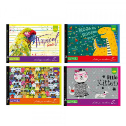 Альбом для малювання, 8 аркушів, 120 г/м2, скоба з перфорацією, Видавництво Апельсин, Україна