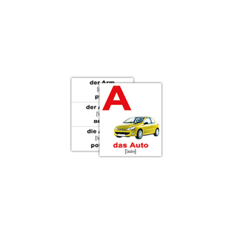 Картки міні Німецько-українські Алфавіт/Alphabet, ТМ Вундеркінд з пелюшок, Україна