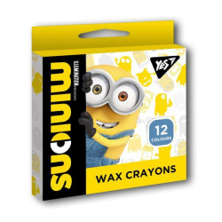 Набір воскових олівців 12 шт "Minions" , ТМ YES, Україна