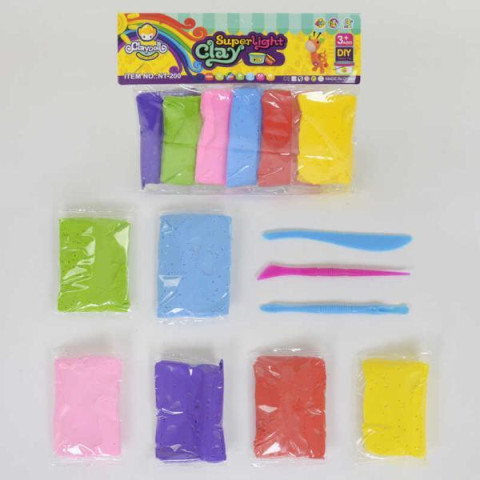 Масса для лепки 6шт в пакете