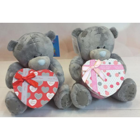 Мягкая игрушка Медведь Тедди, 20см с коробочкой для подарка,