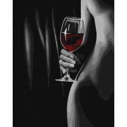 Картина по номерам Любовь. Соблазнительный силуэт, 40х50см, термопакет, Идейка (KHO8406)