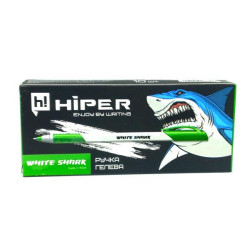 Гелева ручка Hiper White Shark, 0,6 мм, зелена, ЦІНА ЗА УП. 10ШТ, у кор. 15*7*2см, ТМ Hiper