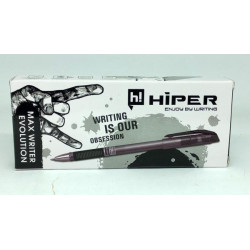 Ручка масляная Hiper Max Writer Evolution, 0.7мм, 2500м, черная, цена уп., в уп.10шт., в кор. 6*15*2,5см