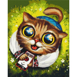 Картина по номерам Патриотическая. Котик из ПВО, 40х50см, термопакет, Brushme (BS53418)