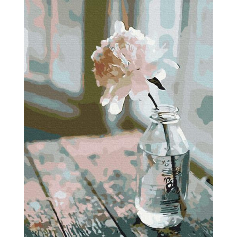 Картина за номерами Натюрморти. Витончений півонія, 40х50см, термопакет, Brushme (BS28245)