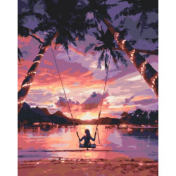 Картина за номерами Пейзаж. Райська насолода, 40х50см, термопакет, Brushme (BS29710)