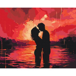 Картина за номерами Люди. Відтінки пристрасті, 40х50см, термопакет, Brushme (BS53886)