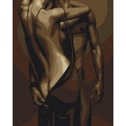 Картина за номерами Люди. Гаряча пристрасть, 40х50см, термопакет, Brushme (BS24601)