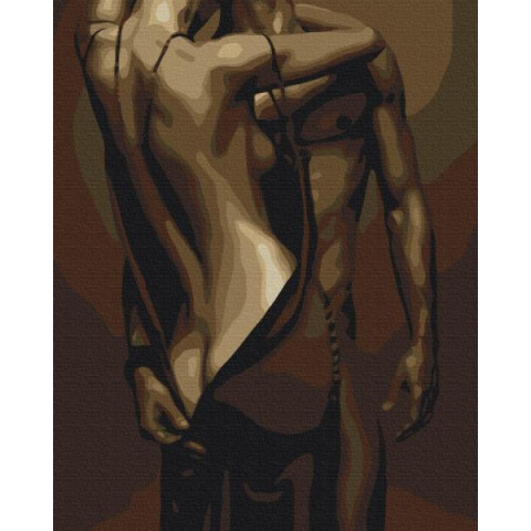 Картина за номерами Люди. Гаряча пристрасть, 40х50см, термопакет, Brushme (BS24601)