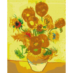 Картина за номерами Квіти. Соняшники, 40х50см, термопакет, Brushme (BS8028)