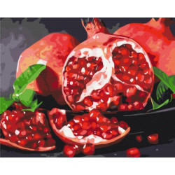 Картина по номерам Натюрморты. Вкусный гранат, 40х50см, термопакет, Brushme (BS32215)