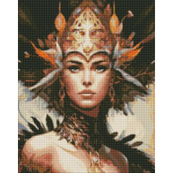 Алмазная мозаика "Бесподобная красота" с АВ стразами 40х50см, в термопакете, ТМ Идейка, Украина