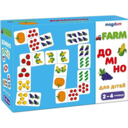 Настольная игра Домино "Фрукты-овощи"