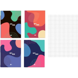 Книга деловая standart А4 192 листа клетка Abstract notebook, 29*21см