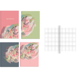 Книга ділова premium А5 96 листів клітинка Freshness 22*15см