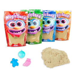 Кінетичний пісок Magic sand у пакеті класичний, 0,350кг, ТМ Стратег, Україна.