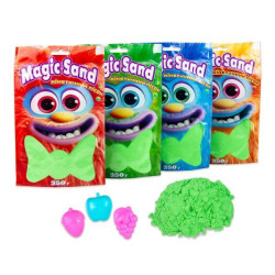 Кінетичний пісок Magic sand в пакеті зелений, 0,350кг, пак. 22*13см, ТМ Стратег, Україна