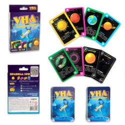 Карточная игра УНА космическая на украинском языке, в кор. 13,7*8,7*1,8см, ТМ Стратег, Украина