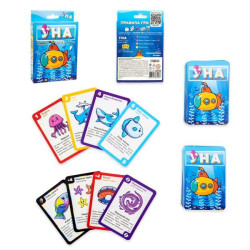 Карточная игра УНА морские друзья на украинском языке, в кор. 13,7*8,7*1,8см, ТМ Стратег, Украина