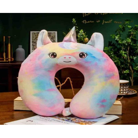 Подушка подголовник Пони-единорожка, из пены с эффектом памяти, съемный чехол, 28*30см, ТМ Dreamtoys