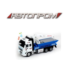 Машина мет. АВТОПРОМ 1:38, эвакуатор, бат., свет, звук, в кор. 25,5*12*9см