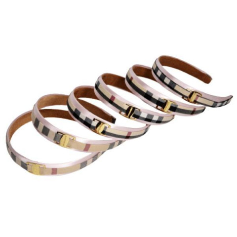 Ободок для волос атласный с клеточкой,ЦЕНА ЗА 6ШТ, в пак. 18*17см