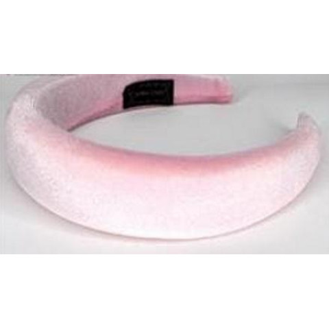 Ободок для волосся велюровий рожевий, в пак. 20*17см