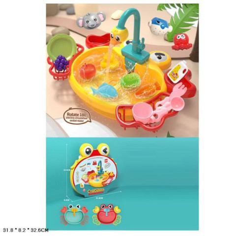 Кухонна мийка тече вода, аксесуари 32*8*32см