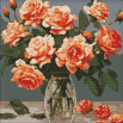 Алмазная мозаика "Изящный букет" 30х30см, термопакет, ТМ Идейка, Украина