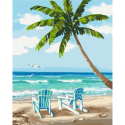 Картина за номерами Пейзаж. Море на двох, 40х50см, в термопакеті, Brushme (BS51598)