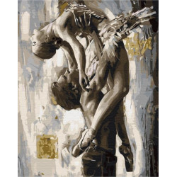 Картина за номерами Люди. Витончений танець, 40х50см, в термопакеті, Brushme (BS52268)