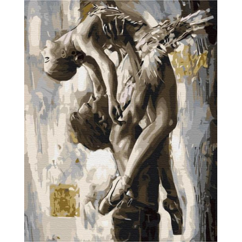 Картина за номерами Люди. Витончений танець, 40х50см, в термопакеті, Brushme (BS52268)