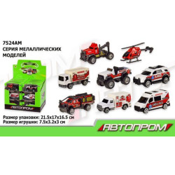 Машина металлическая АВТОПРОМ 1:64, бокс 21,5*17*17см