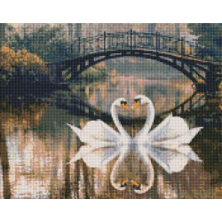 Алмазная мозаика "Романтическая история" 40х50см, в термопакете, ТМ Идейка, Украина