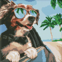 Алмазная мозаика "Путешествие к океану" 30х30см, в термопакете, ТМ Идейка, Украина