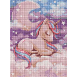 Алмазная мозаика для детей "Волшебный сон" с АВ стразами 30х40см, в термопакете, ТМ Идейка, Украина