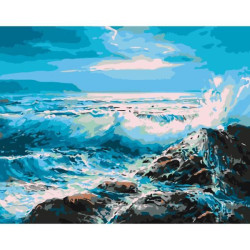 Картина по номерам Пейзаж. Бурное море, 40х50см, в термопакете, ART Craft (10614-AC)