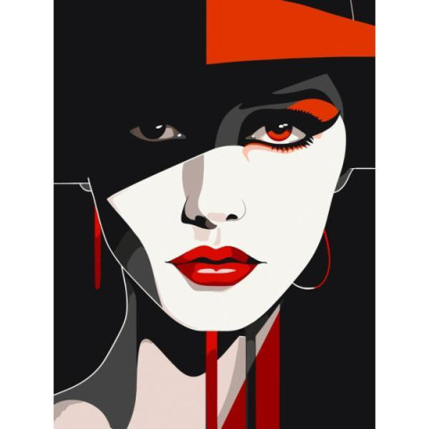 Картина за номерами Люди. Геометрія погляду, 30х40см, в термопакеті, ART Craft (10049-AC)