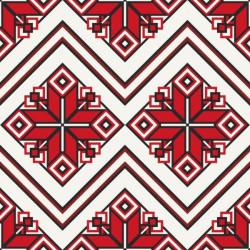 Картина по номерам Патриотическая. Традиционный орнамент, 30х30см, в термопакете, ART Craft (13041-AC)