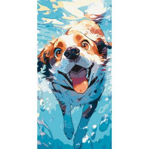 Картина по номерам Животные. Ныряй со мной, 40х80см, в термопакете, ART Craft (11528-AC)
