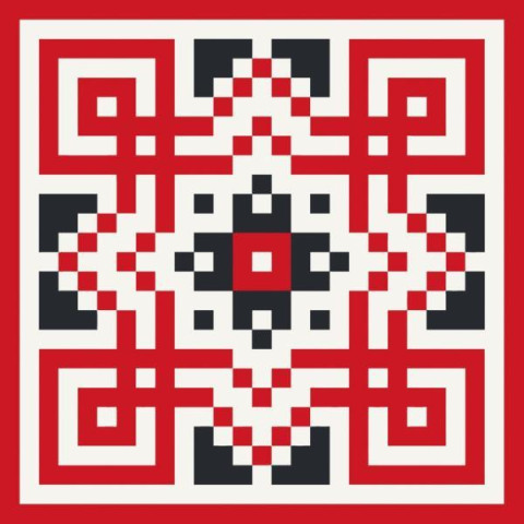 Картина по номерам Патриотическая. Украинский орнамент, 30х30см, в термопакете, ART Craft (13040-AC)