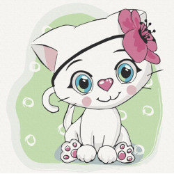 Картина по номерам Детские сюжеты. Киса Белла, 30х30см, в термопакете, ART Craft (15527-AC)