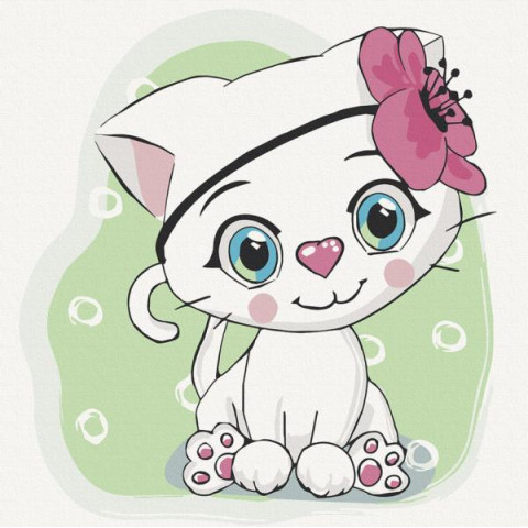 Картина по номерам Детские сюжеты. Киса Белла, 30х30см, в термопакете, ART Craft (15527-AC)