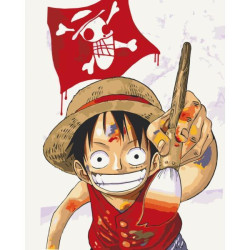 Картина по номерам Супергерои. Монки Д. Луффи, 40х50см, в термопакете, ART Craft (16058-AC)