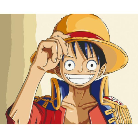 Картина по номерам Супергерои. Луффи Соломенная Шляпа, 40х50см, в термопакете, ART Craft (16059-AC)