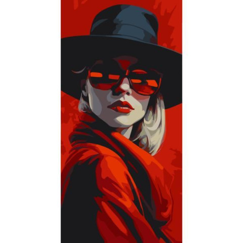 Картина по номерам Люди. Стильная леди, 40х80см, в термопакете, ART Craft (10020-AC)