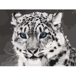 Картина за номерами Тварини. Синьоокий ірбіс, 40х50см, в термопакеті, ART Craft (11609-AC)
