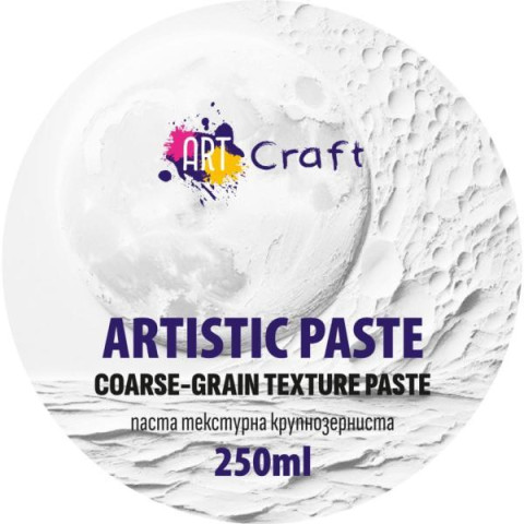 Паста крупнозернистая текстурная 250мл, банка 11,5*4см, ТМ ART Craft, Украина