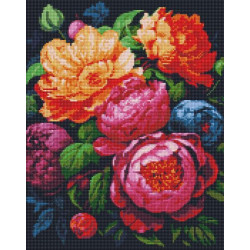 Алмазная мозаика "Красочный букет" 40х50см, термопакет, ТМ Идейка, Украина